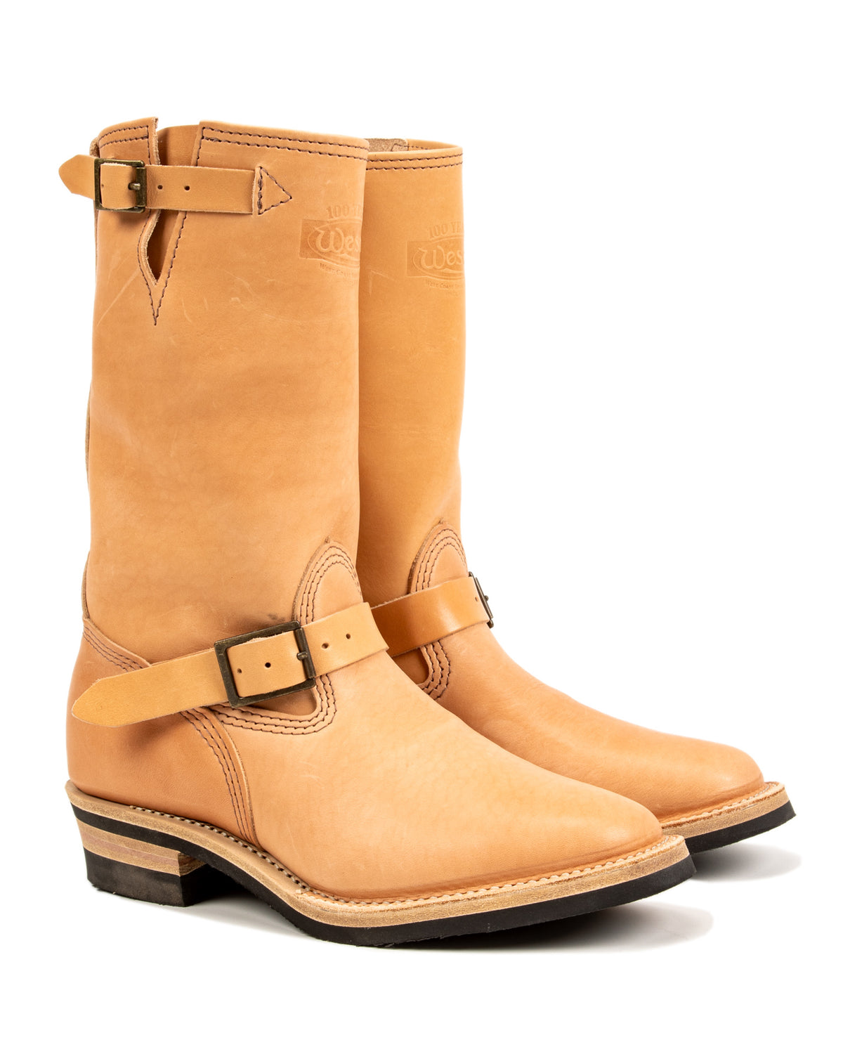 Wesco S&S x Wesco Van Cleef III Veg Tan Engineer Boot - Standard & Strange