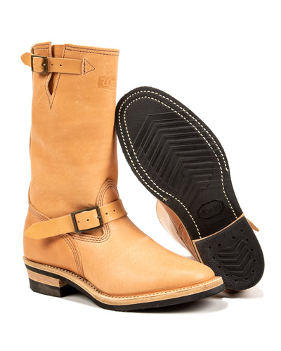 Wesco S&S x Wesco Van Cleef III Veg Tan Engineer Boot - Standard & Strange