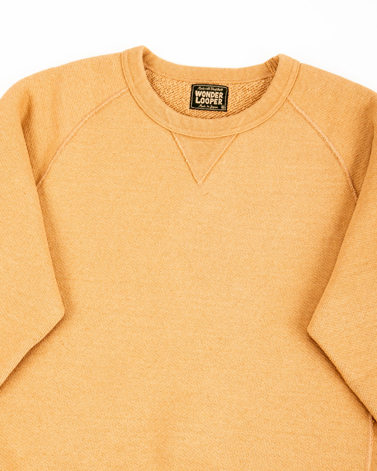 Wonder Looper Foxfibre® Double Heavyweight French Terry Pullover Crewneck - Coyote 80 - Standard & Strange