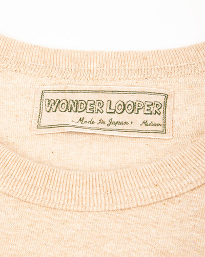 Wonder Looper Foxfibre® Tsuriami Crewneck T-shirt - Coyote 15 - Standard & Strange