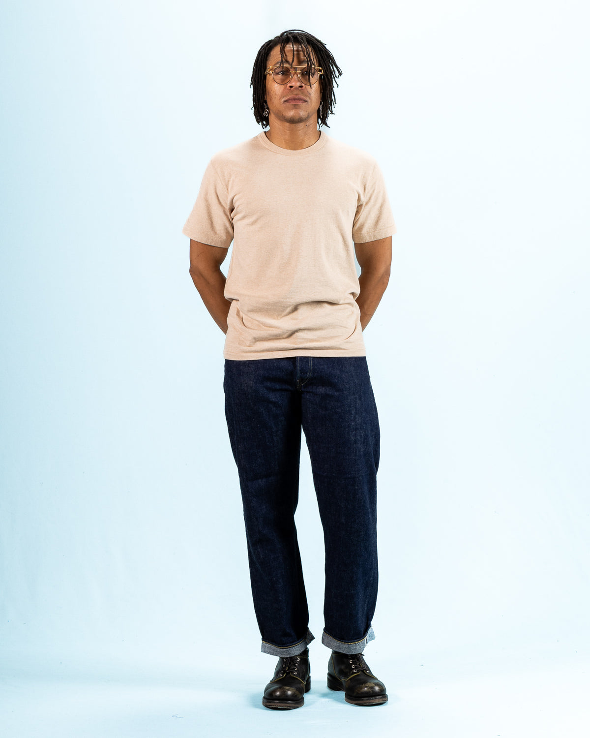 Wonder Looper Foxfibre® Tsuriami Crewneck T-shirt - Coyote 15 - Standard & Strange