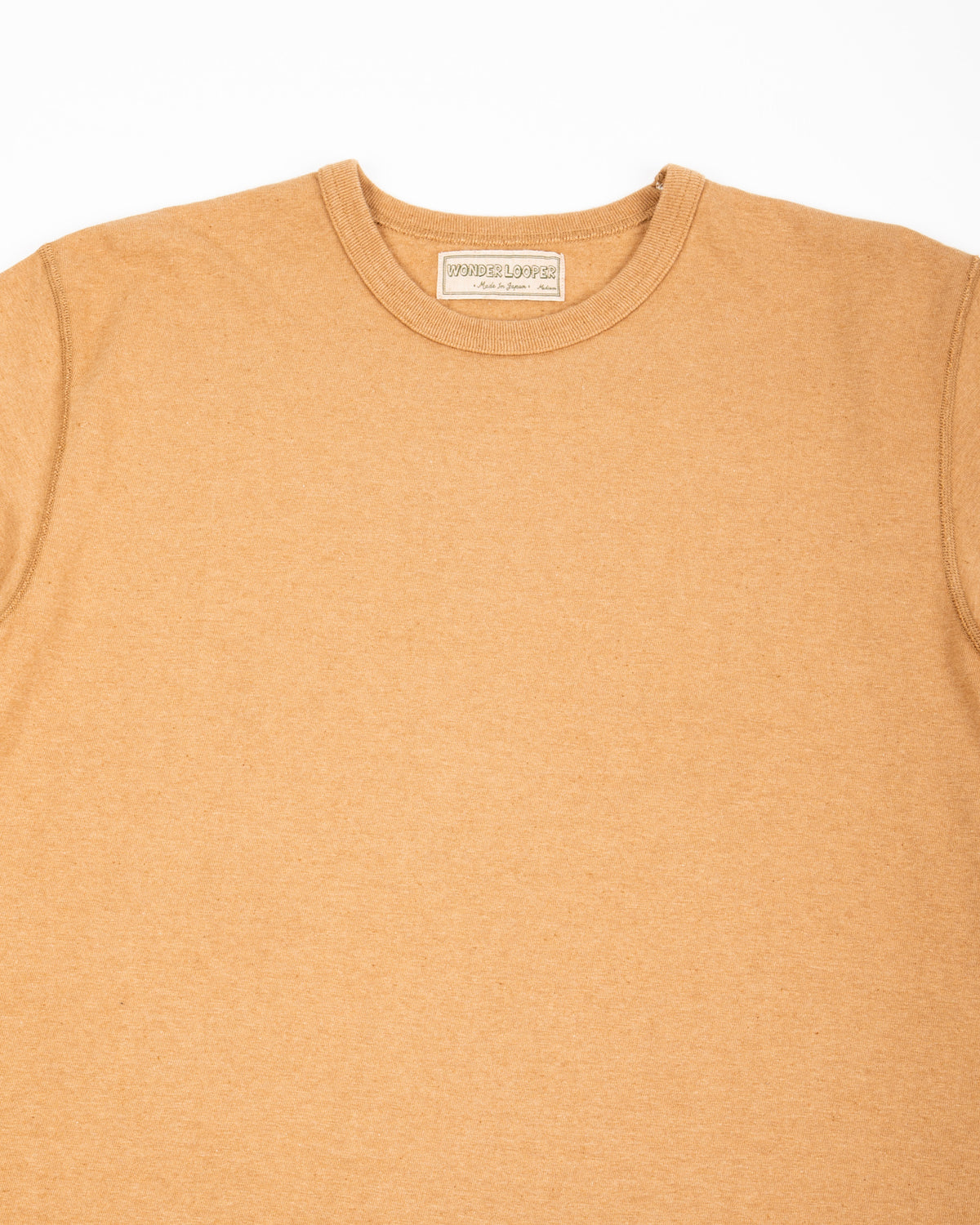 Wonder Looper Foxfibre® Tsuriami Crewneck T-shirt - Coyote 70 - Standard & Strange