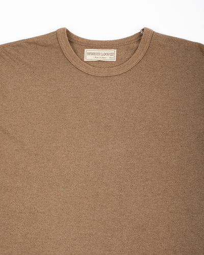 Wonder Looper Iron Mordant Foxfibre® Tsuriami Crewneck T-shirt - Coyote 70 - Standard & Strange