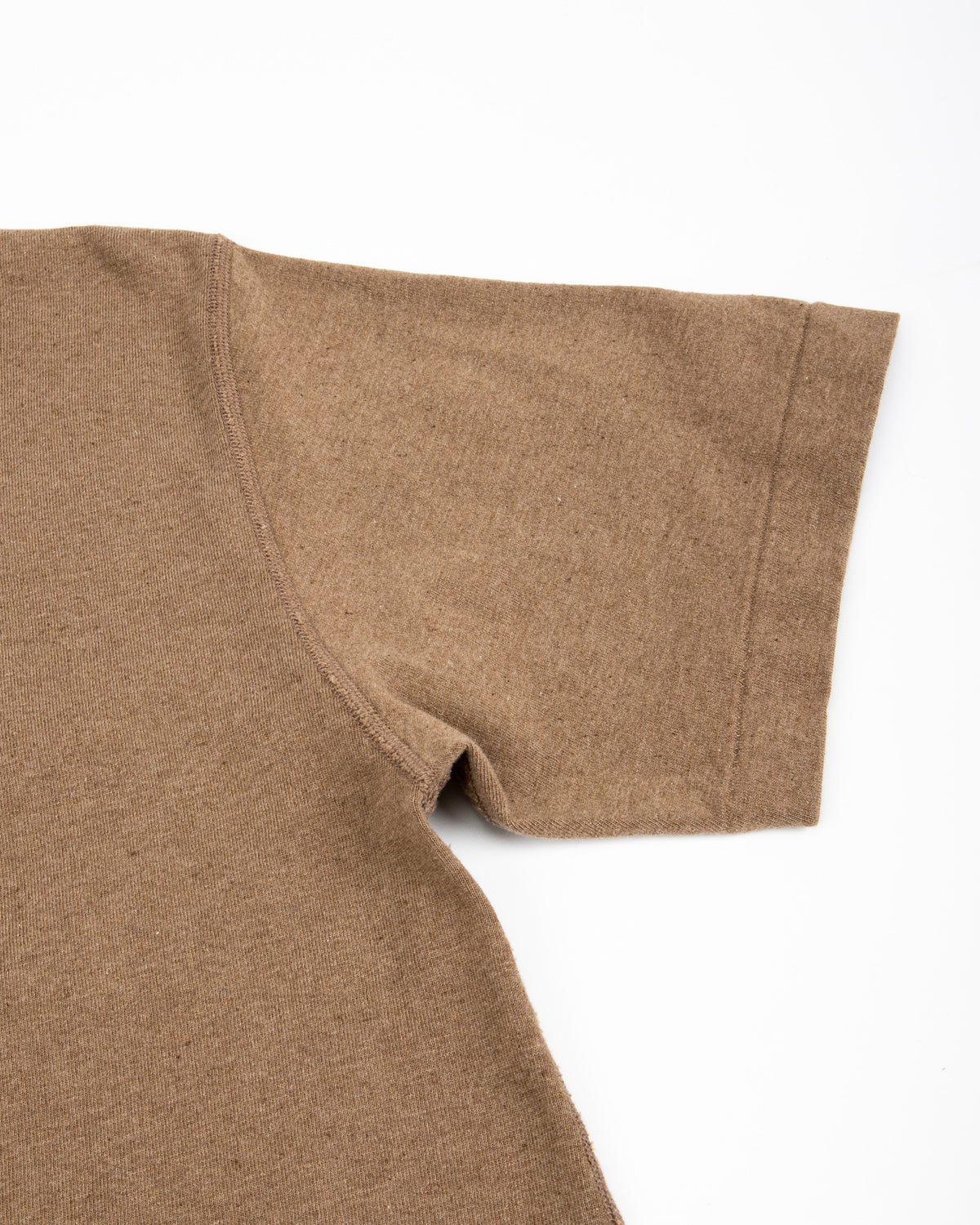 Wonder Looper Iron Mordant Foxfibre® Tsuriami Crewneck T-shirt - Coyote 70 - Standard & Strange