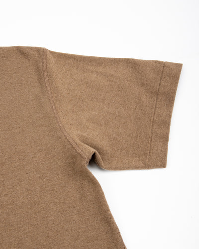 Wonder Looper Iron Mordant Foxfibre® Tsuriami Crewneck T-shirt - Coyote 70 - Standard & Strange