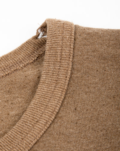 Wonder Looper Iron Mordant Foxfibre® Tsuriami Crewneck T-shirt - Coyote 70 - Standard & Strange