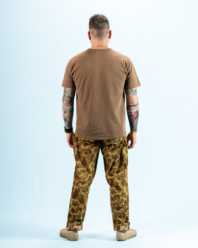 Wonder Looper Iron Mordant Foxfibre® Tsuriami Crewneck T-shirt - Coyote 70 - Standard & Strange
