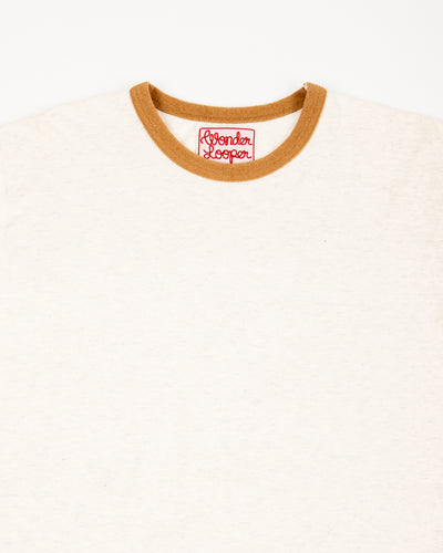 Wonder Looper Recycled Cotton Foxfibre® Ringer Tee - Sand - Standard & Strange