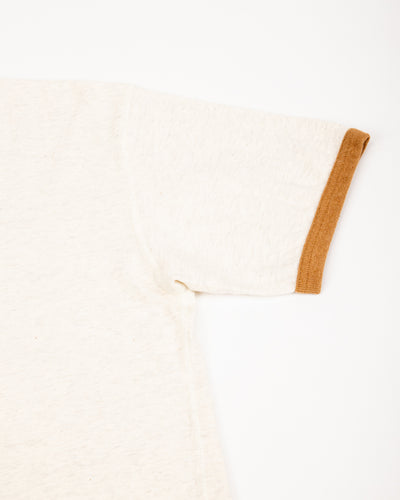 Wonder Looper Recycled Cotton Foxfibre® Ringer Tee - Sand - Standard & Strange