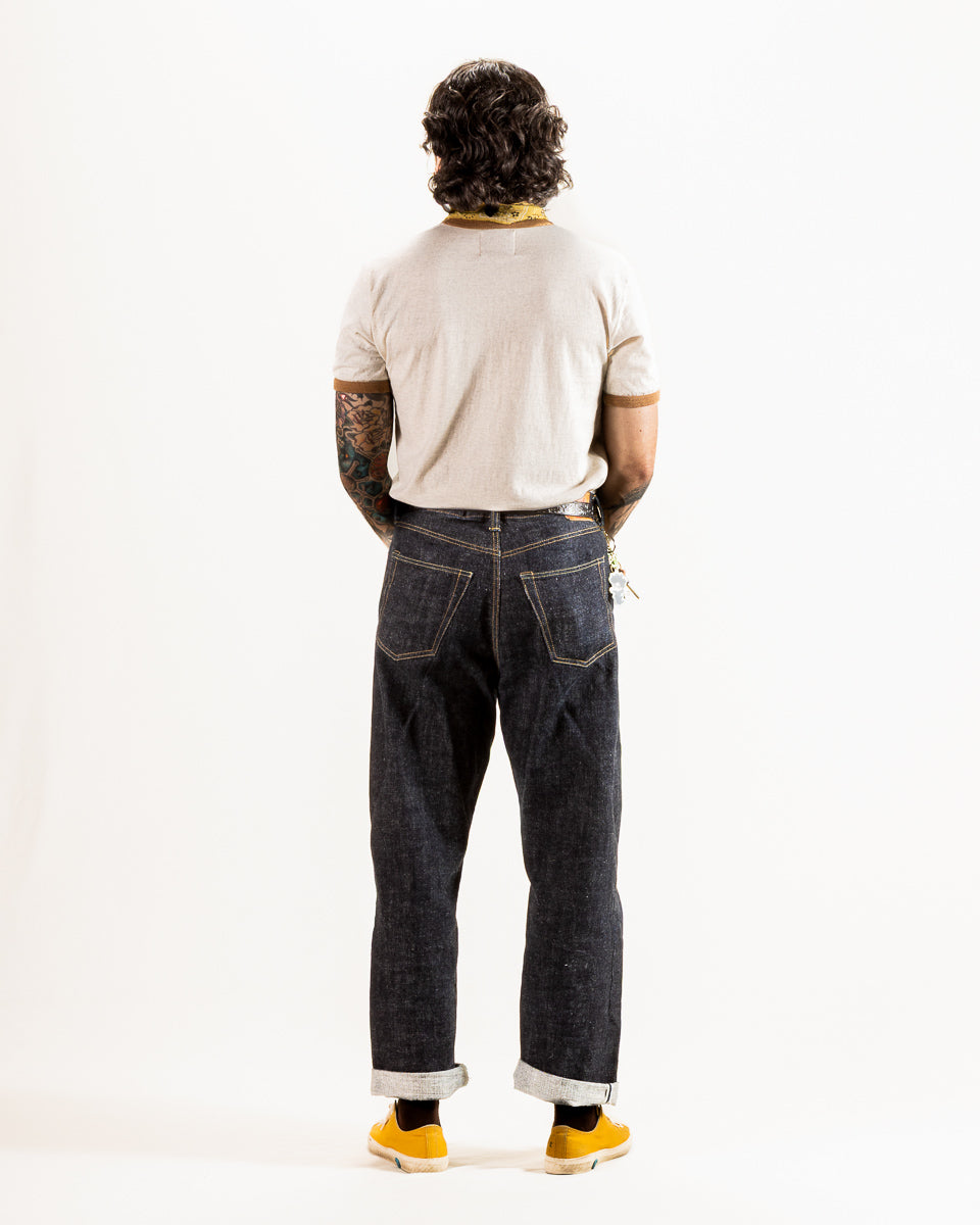 Wonder Looper Recycled Cotton Foxfibre® Ringer Tee - Sand - Standard & Strange