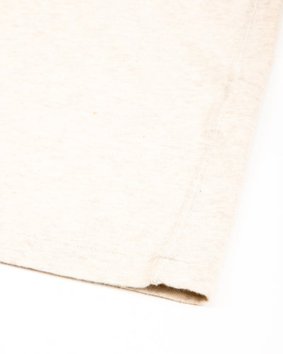 Wonder Looper Recycled Cotton Foxfibre® Ringer Tee - Stone - Standard & Strange