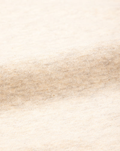 Wonder Looper Recycled Cotton Foxfibre® Ringer Tee - Stone - Standard & Strange