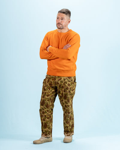 Wonder Looper Super Looper French Terry Pullover Crewneck - Orange - Standard & Strange