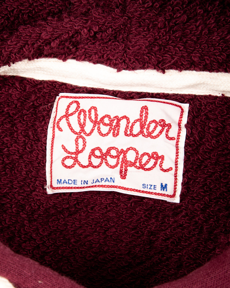 Wonder Looper Super Looper French Terry Pullover Hoodie - Burgundy - Standard & Strange