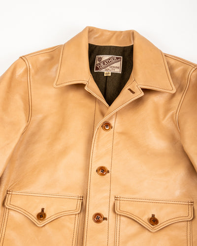 Y'2 Leather Kakishibu Persimmon Tanned Horsehide Cossack Jacket (KB-162) - Standard & Strange