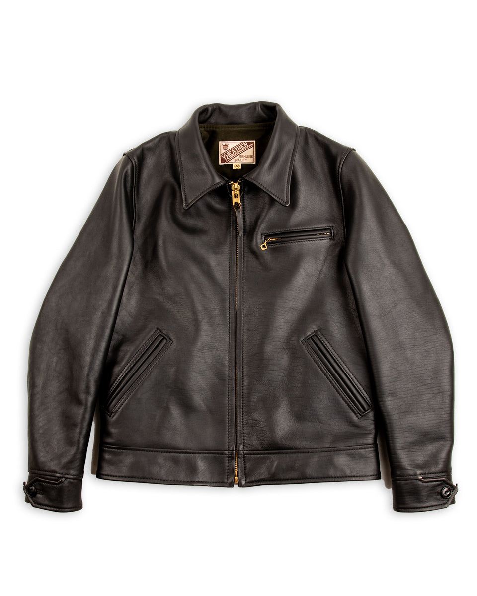 Y'2 Leather Sumi Dyed Horse Single Riders Jacket (SHR-47) - Standard & Strange