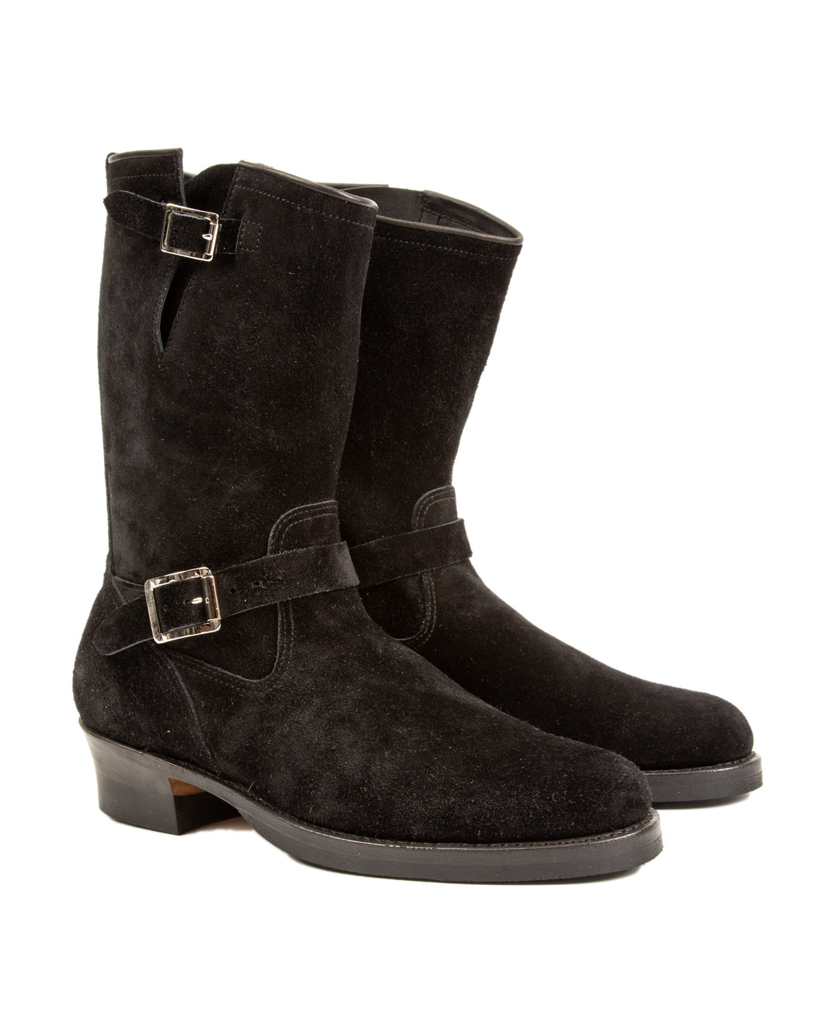 Attractions Suede Engineer Boot - Black - Standard & Strange