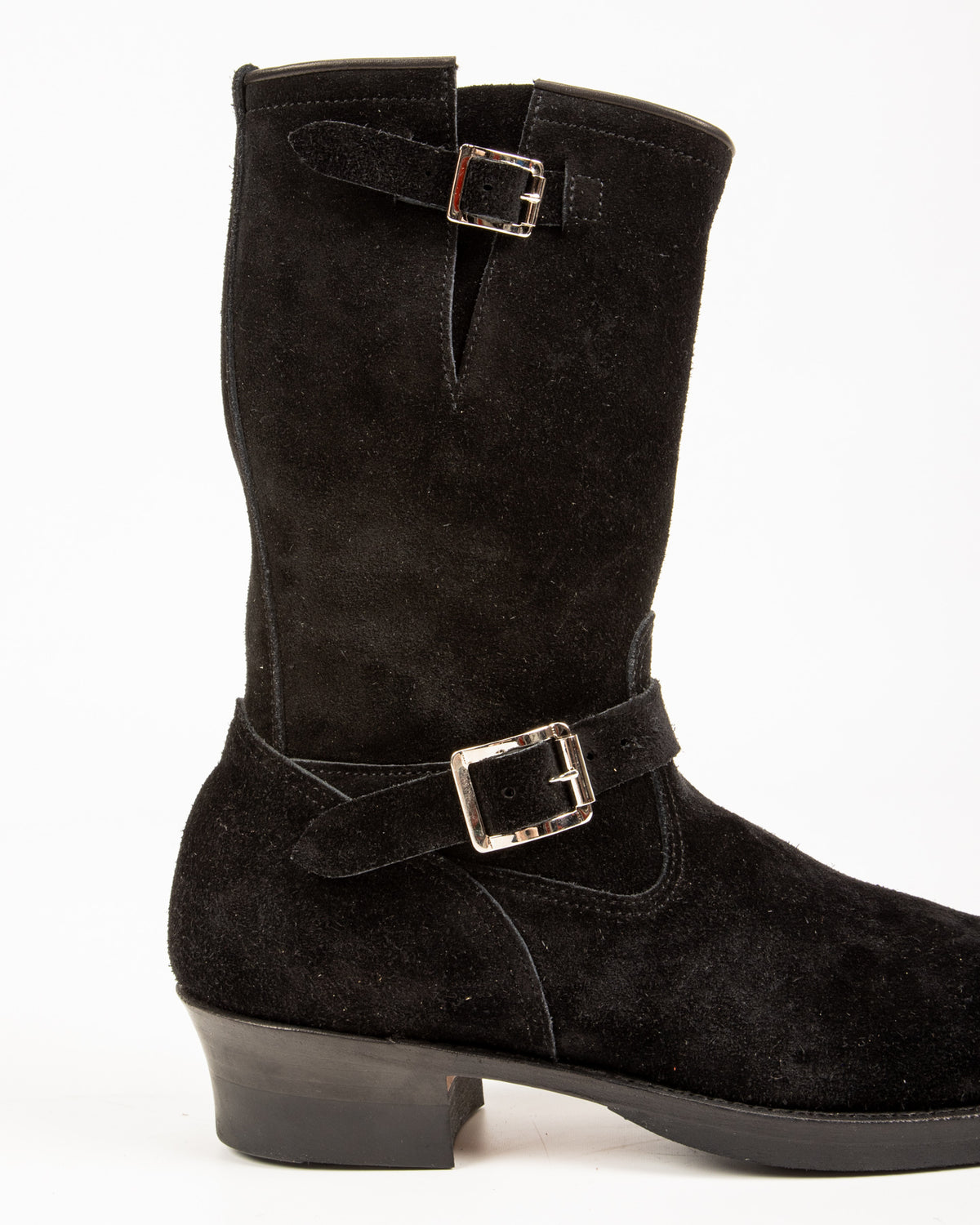 Attractions Suede Engineer Boot - Black - Standard & Strange