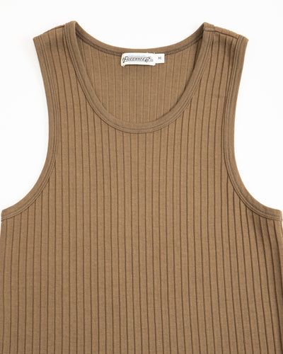 Freenote Ribbed Tank Top - Olive - Standard & Strange