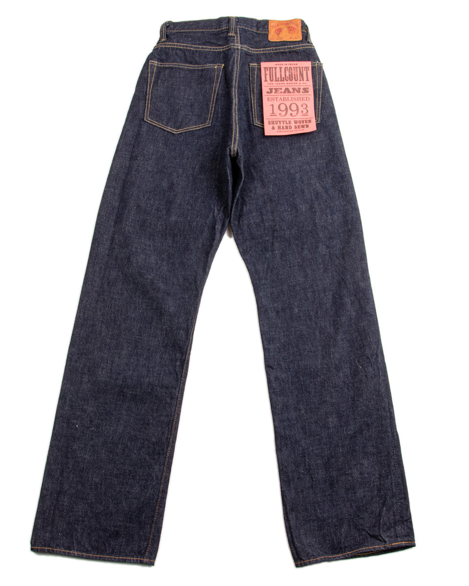 Fullcount 0107-21 - Womens' Wide Straight "Monroe" - One Wash Denim - Standard & Strange