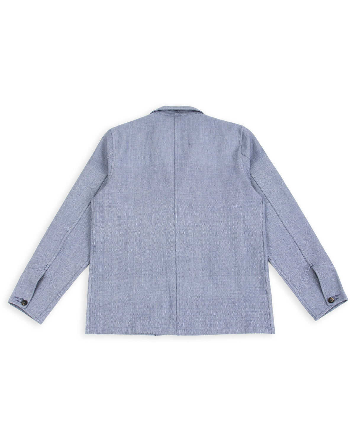 Indi + Ash Study Jacket - Handwoven French Blue/Indigo Military Herringbone - Standard & Strange
