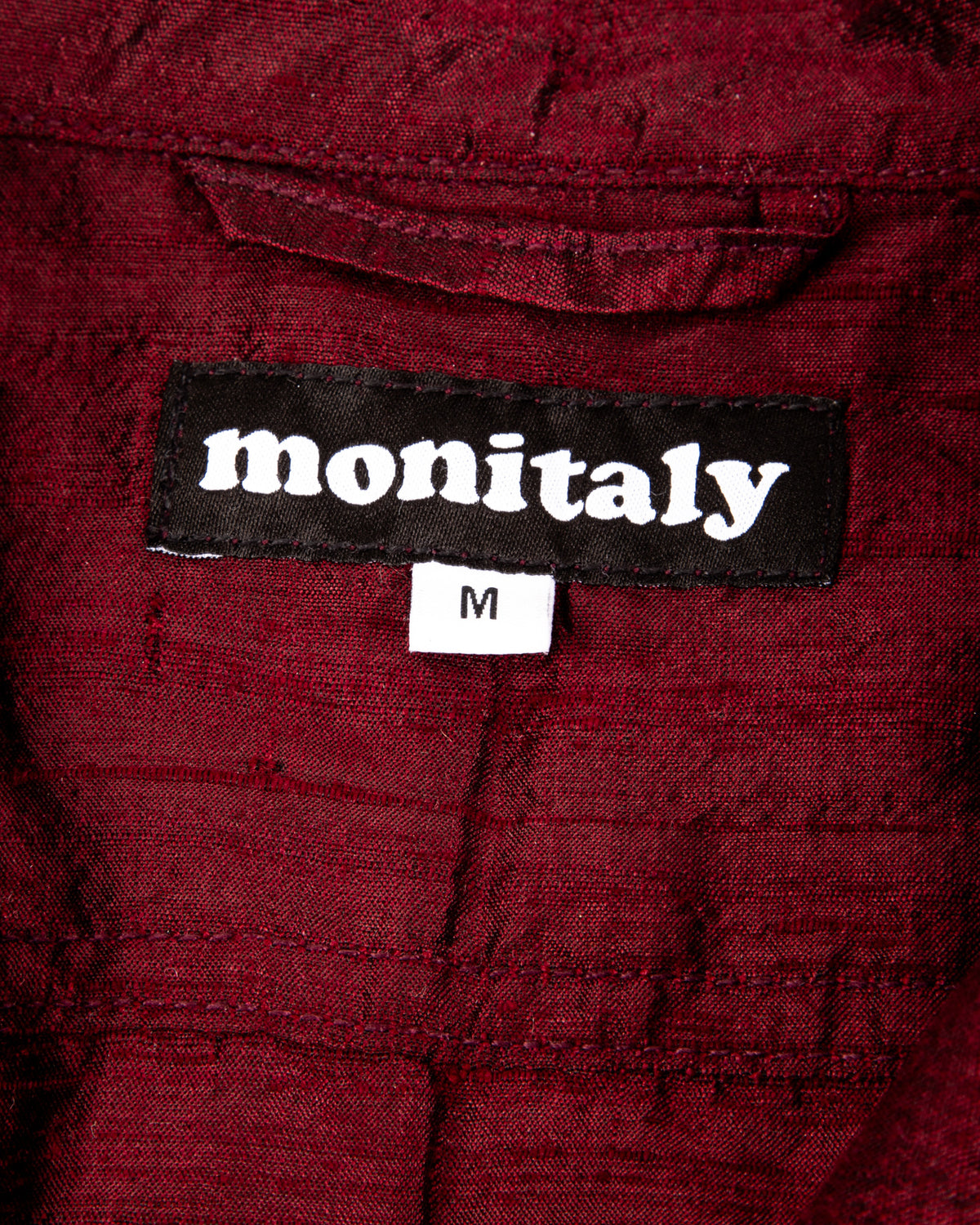Monitaly 50's Milano Shirt - Maroon Dupion Silk - Standard & Strange