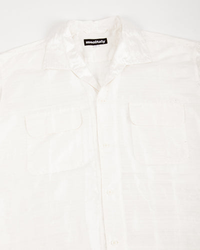 Monitaly 50's Milano Shirt - White Dupion Silk - Standard & Strange