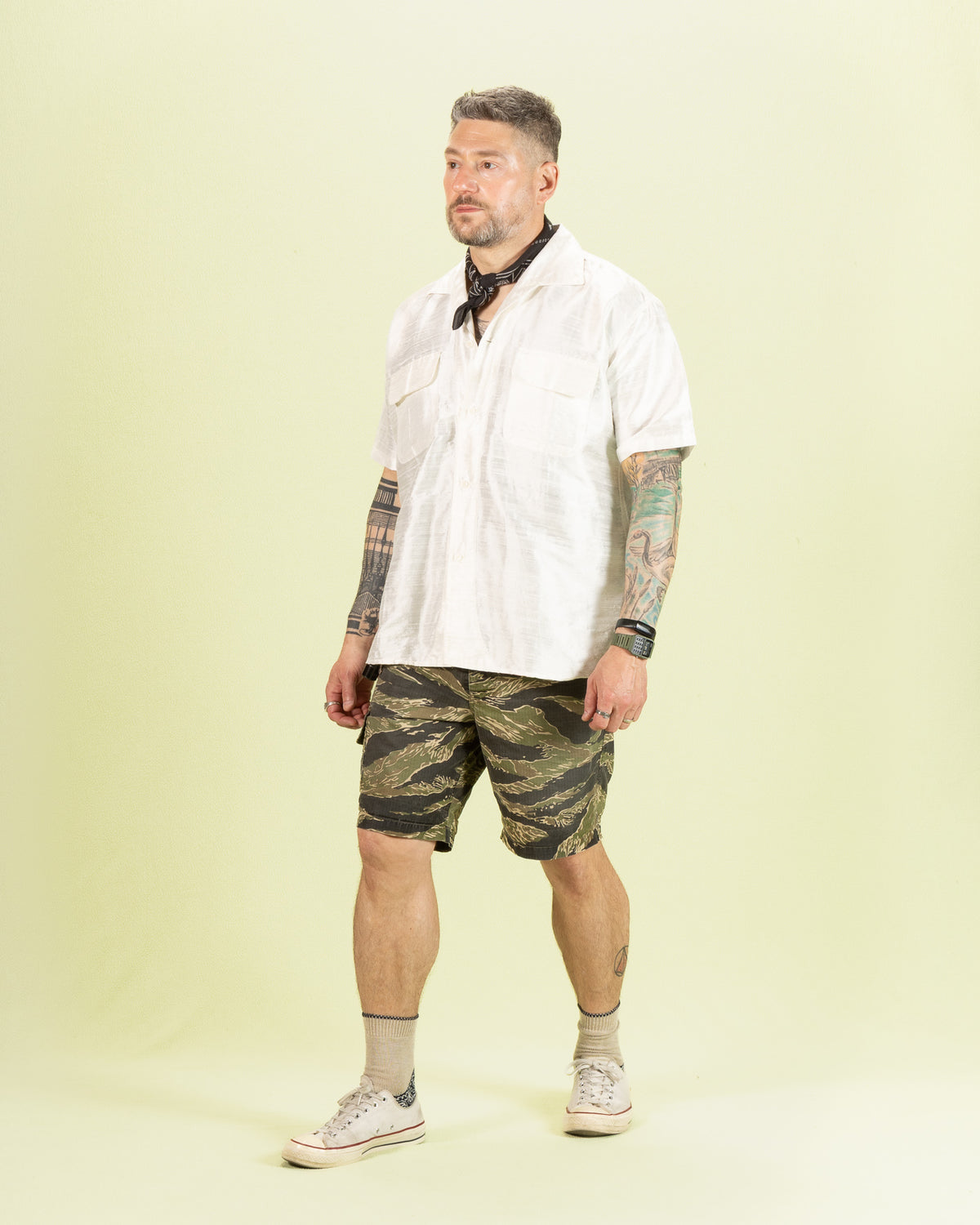 Monitaly 50's Milano Shirt - White Dupion Silk - Standard & Strange