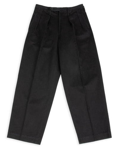 MotivMfg Bund Trousers - Black Super Cotton Sateen - Standard & Strange