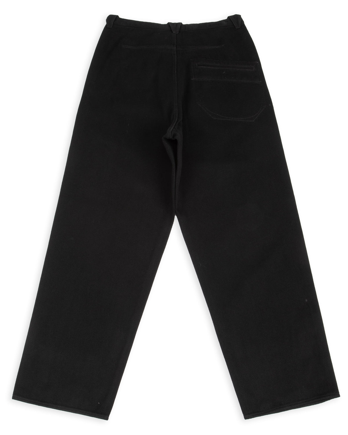 MotivMfg Pleat Denim Trousers - Black Tailorable Denim - Standard & Strange
