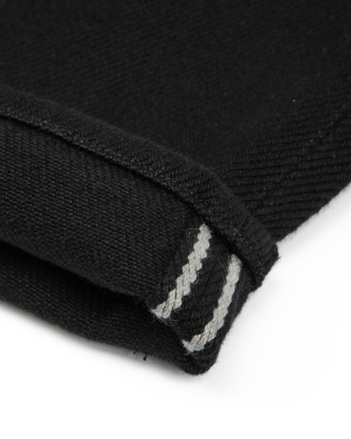 MotivMfg Pleat Denim Trousers - Black Tailorable Denim - Standard & Strange