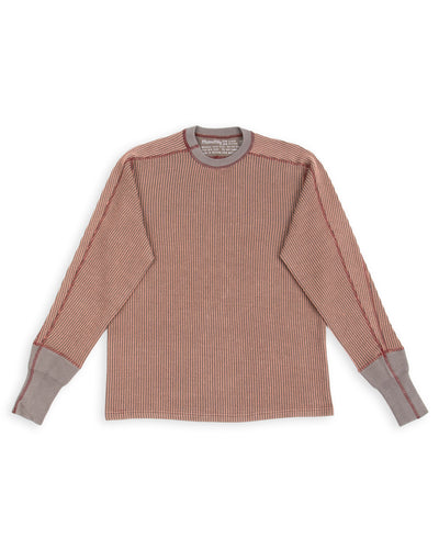 MotivMfg Swedish Thermal Shirt - Garnet Cotton/Linen Rib Jersey - Standard & Strange