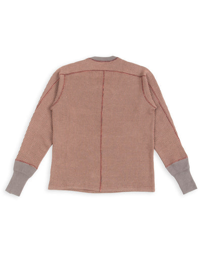 MotivMfg Swedish Thermal Shirt - Garnet Cotton/Linen Rib Jersey - Standard & Strange