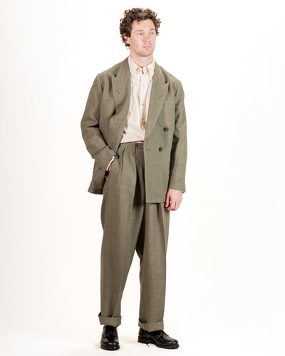 MotivMfg Trio Jacket - Sage Micro Check Suiting - Standard & Strange