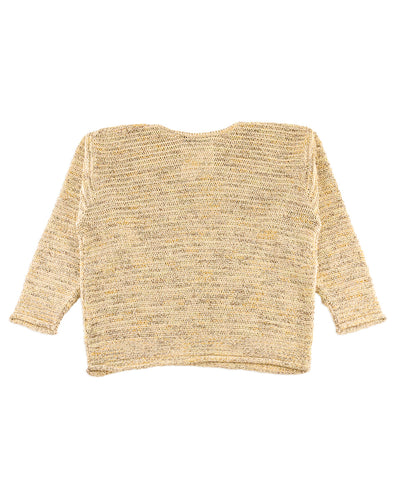 Olde H & Daughter Cotton Wrap Stitches Boat Neck Pullover - Desert 10 - Standard & Strange