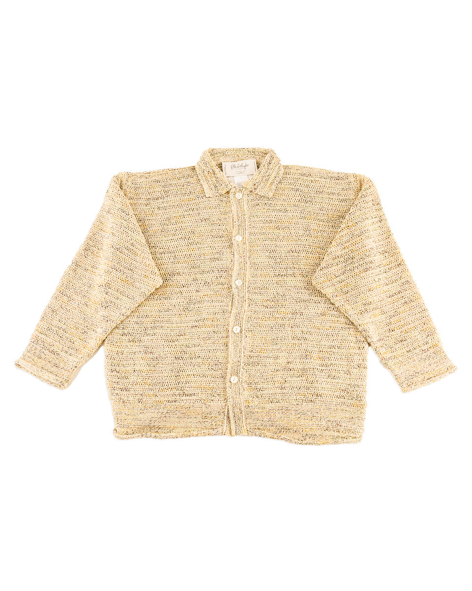 Olde H & Daughter Cotton Wrap Stitches Cardigan - Desert 10 - Standard & Strange