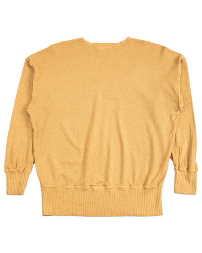 Olde Homesteader Extra Cotton Jersey Crewneck L/S - Golden Yellow - Standard & Strange