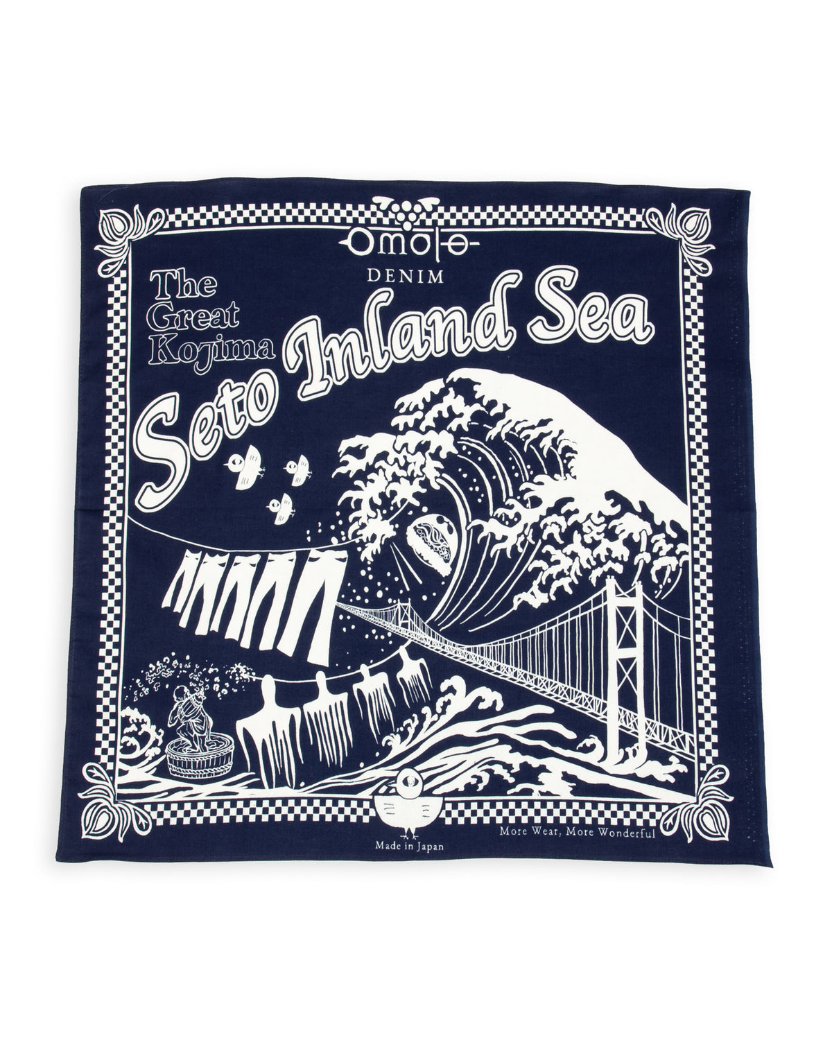 Omoto Denim Reveal Kojima Bandanna - Indigo - Standard & Strange