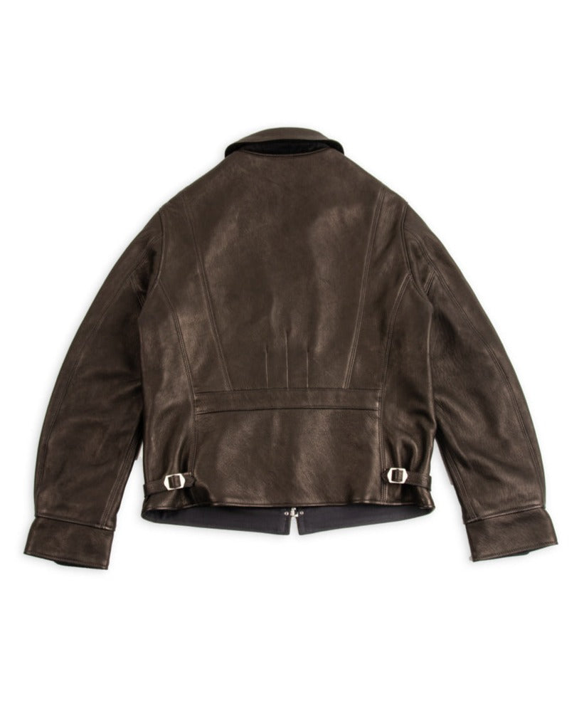 The Real McCoy's Freeman 30s Sports Jacket (Deerskin) - Black - Standard & Strange