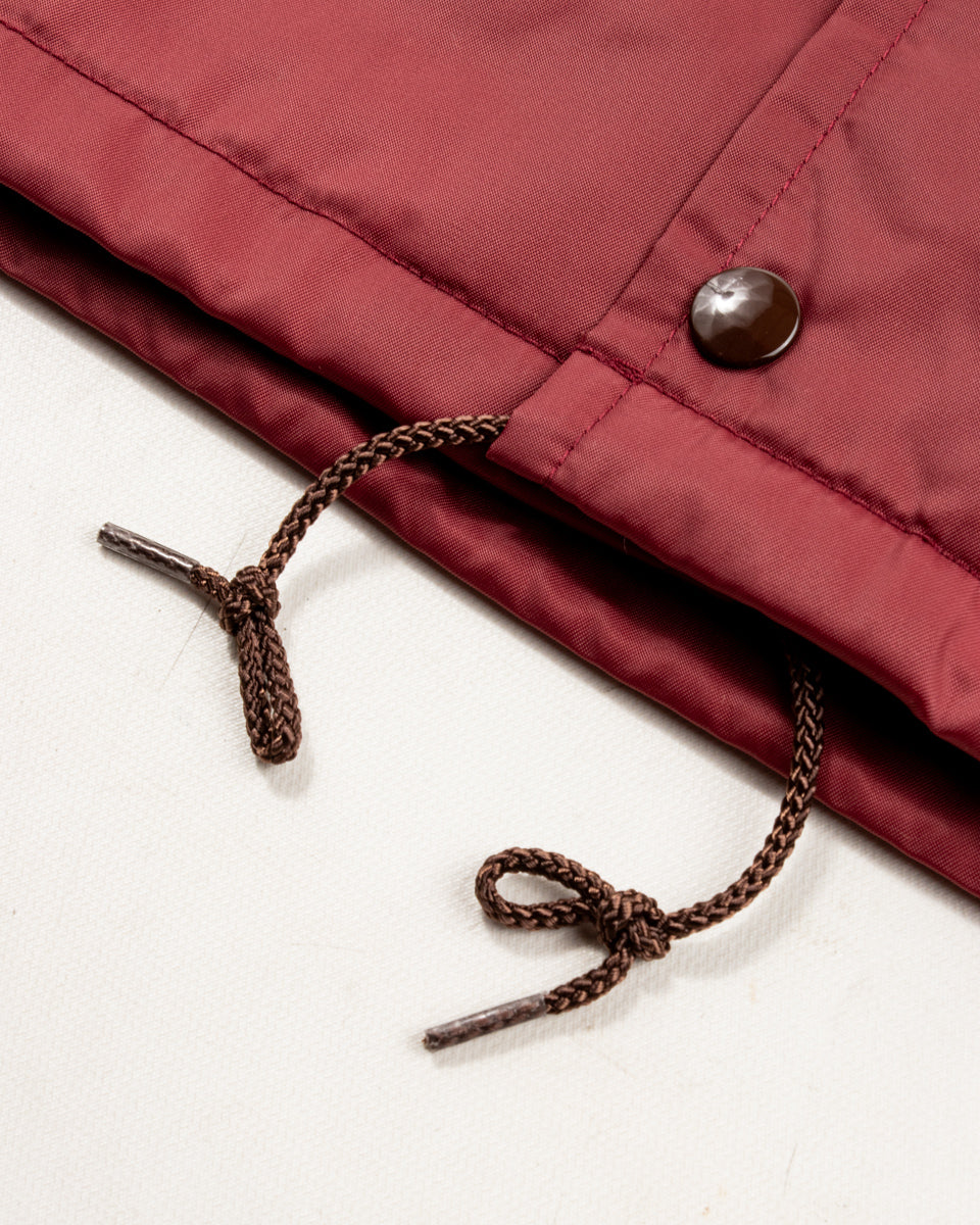 The Real McCoy's Nylon Coach Jacket / Birdies - Burgundy - Standard & Strange