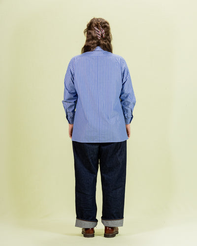 Senui Sally Side Slit Shirt - Blue 38/OS - Standard & Strange