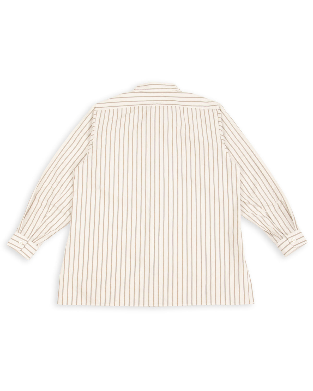 Senui Sally Side Slit Shirt - Ecru Double Washer Stripe 38/OS - Standard & Strange