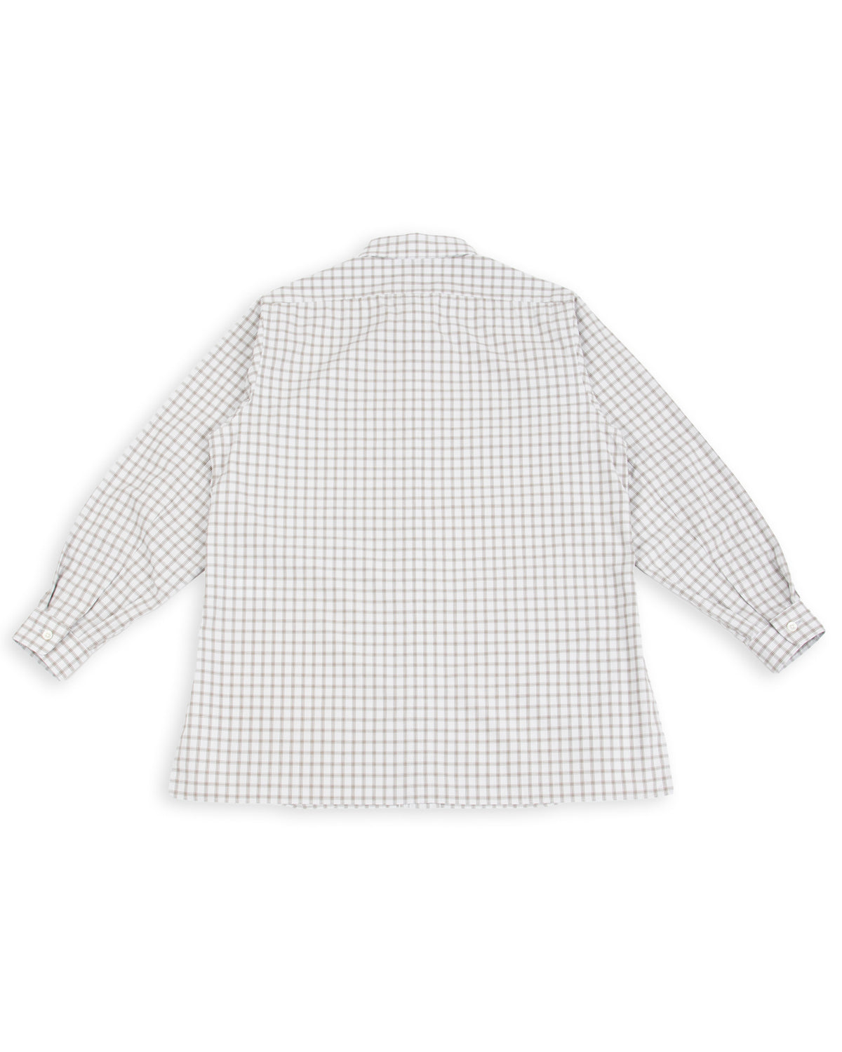 Senui Sally Side Slit Shirt - Green/Gray OG Typewriter Check 38/OS - Standard & Strange