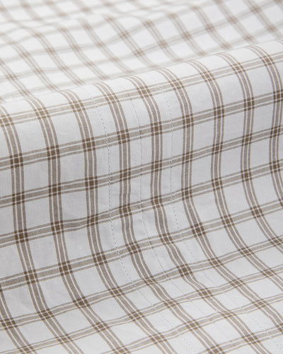 Senui Sally Side Slit Shirt - Green/Gray OG Typewriter Check 38/OS - Standard & Strange