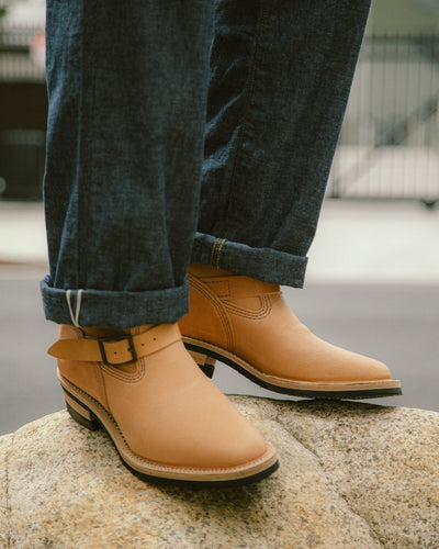 Wesco S&S x Wesco Van Cleef III Veg Tan Engineer Boot - Standard & Strange