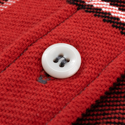 The Real McCoy's 8HU Napped Flannel Shirt / Tongass Plaid - Red - Standard & Strange