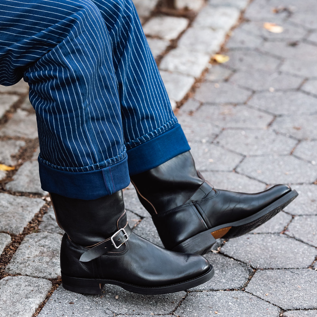 Black Sign BS Aviator Boots w/ Separate Biltrite Rubber - Black - Standard & Strange