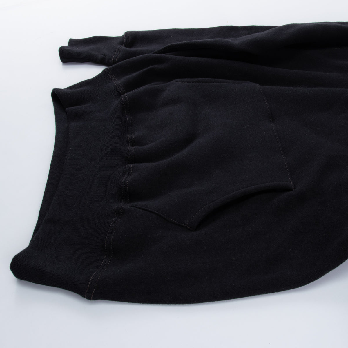 The Real McCoy's Loopwheel Pullover Hoodie - Black - Standard & Strange