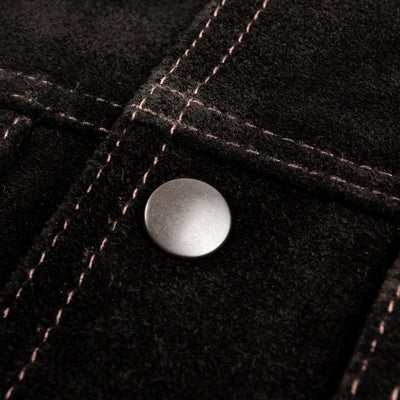 Y'2 Leather Steer Suede 3rd Type Jacket - Black (TB-139) - Standard & Strange
