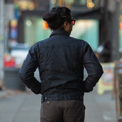 Freenote RJ-1 Jacket - Black Waxed Canvas - Standard & Strange